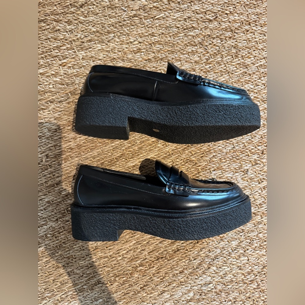 Loeffler Randall Black Platform Loafers - Picture 8 of 11